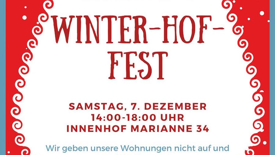 Marianne 34 lädt ein: Winter-Hof-Fest